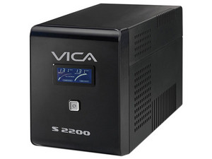 No-Break con regulador VICA, 1200W (2200 VA) con 8 conexiones Nema 5-15R, respaldo de hasta 90 minutos.