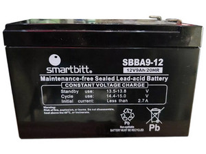 Batería De Reemplazo Smartbitt SBBA12-9 De 12V/9Ah.