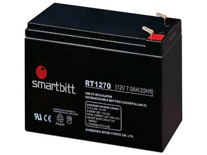 Batería de respaldo Smartbitt SBBA7-12, para No Break, 12V, 7A. Color negro.