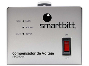 Compensador de Voltaje Smartbitt, 1500W, 2500VA, Especial Para Línea Blanca.