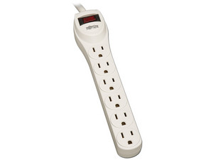 Multicontacto TrippLite TLP602 de 6 contactos con supresión de picos de 180J.