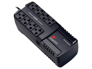 Regulador Smartbitt SBAVR2250R de 2250VA/1100W con 8 contactos y protección RJ-11.