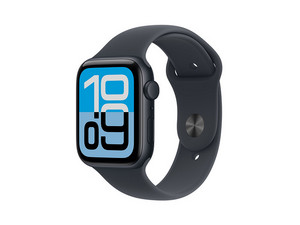 Apple Watch SE 3 GPS
Procesador S10, Pantalla Retina LTPO OLED de 44mm, 
Wi-Fi, Bluetooth, GPS, 
WatchOS, Sport Band,
Color Midnight.