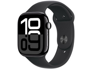 Apple Watch Series 10 de 46mm con GPS, Procesador Dual Core, Pantalla Retina OLED, Bluetooth 5.3, WatchOS 11, Color Jet Black.