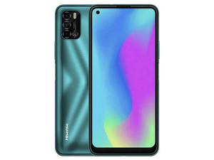 Smartphone Hisense E50: 
Procesador Octa Core (hasta 1.6 GHz), 
Memoria RAM de 4GB, Almacenamiento de 128GB, 
Pantalla LED Multi Touch de 6.55", 
Bluetooth, Wi-Fi,
Cámara Principal de 13MP, 
Android 11. Color Verde.