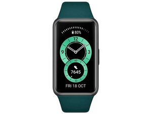 SmartBand Huawei Band 6: correa de silicón, Resistente al agua. Color Verde.