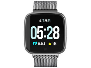 SmartWatch TechPad Sw Pro, IP67, monitor cardíaco, Compatible con IOS y  Android. Color Plateado.