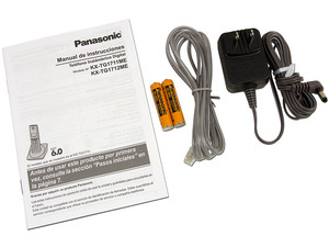 Teléfono Inalámbrico Panasonic KX-TG1711MEB con identificador de llamadas,  Tecnología DECT 1.9 GHz y 50 números en memoria.