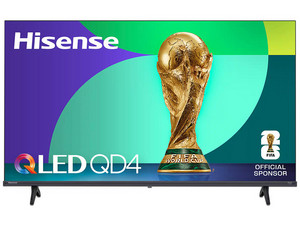 Televisión LED Smart TV Hisense QD4QFM de 40", Resolución 1920 x 1080 (Full HD 1080p), 9ms, HDMI, Wi-Fi, Tecnología DTS Virtual X, FireOS, Color Negro.