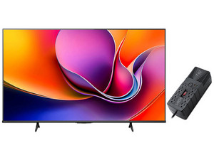 Televisión Hisense 50A65NV LED Smart TV de 50", Resolución 3840 x 2160 (Ultra HD 4K), Wi-Fi, HDMI, HDR10, VIDAA. Color negro. Incluye regulador VICA T-02 de 700W.