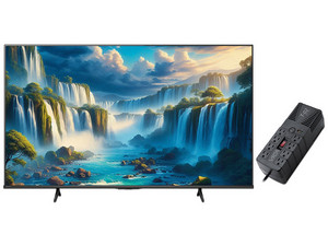 Televisión LED Smart TV Hisense 65A65NV de 65", Resolución 3840 x 2160 (Ultra HD 4K), HDMI, HDR10, VIDAA. Color Negro. Incluye regulador VICA T-02-0 de 700W.
