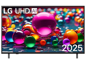 Televisión LED Smart TV LG UA75 de 50", Resolución 3840 x 2160 (Ultra HD 4K), Color Negro.