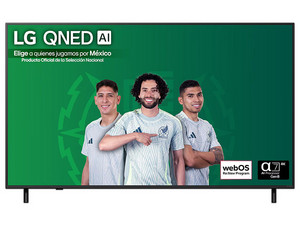 Televisión LG AI QNED QNED82 Smart TV de 65", Resolución 3840 x 2160 (Ultra HD 4K), 60 Hz, HDR10, Magic Remote, Sistema WebOs, Color Negro