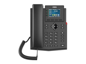 Teléfono IP Empresarial Fanvil X303W de 4 líneas SIP, Pantalla LCD de 2.4", PoE.