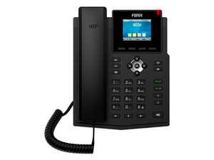 Teléfono IP empresarial Fanvil X3SP-V2 para 4 líneas SIP, Pantalla LCD de 2.4 pulgadas, Opus y conferencia de 3 vías, PoE.