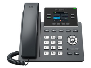 Teléfono IP GrandStream GRP2612G , 2 cuentas SIP, 4 teclas de línea, conferencia de 5 participantes, Soporta PoE.