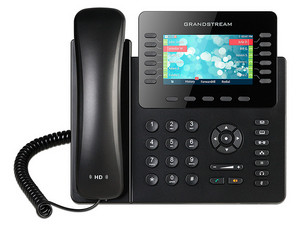 Teléfono IP GrandStream GXP-2170 de 6 cuentas SIP, 12 teclas de línea, conferencia de 5 vías, PoE. Color Negro