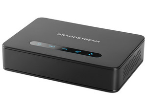 Adaptador de Teléfono Analógico Grandstream (ATA) híbrido de 1 Puerto FXS y 1 Puerto FXO, Color Negro.
