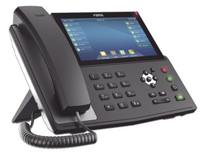 Teléfono IP Empresarial Fanvil X7-F para 20 lineas SIP, Pantalla táctil, Bluetooth, PoE, Hasta 127 Botones DSS, doble puerto Gigabit, Color Negro.