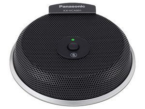Micrófono Digital KX-VCA001NA Panasonic, para videoconferencia, incluye cable de 8.5m, compatible con VC1300/VC1600. Color Negro