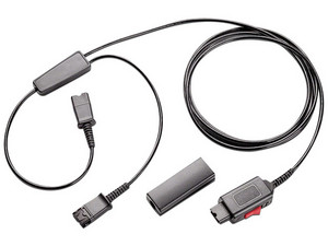 Adaptador Y para Formación Poly 85S07AA, Con switch de Silenciamiento, Color Negro.