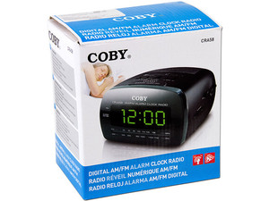 COBY Radio Despertador AM/FM CR-A108I Para Ipod Con Reloj