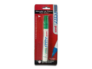 Marcador permanente AZOR 305.PX20VE1, Blíster, Punta bala, Color Verde, 1 pieza.