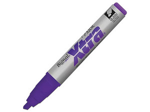 Marcador Permanente Azor Signal Xtra, Punta Cincel, 12 Piezas. Color Violeta.