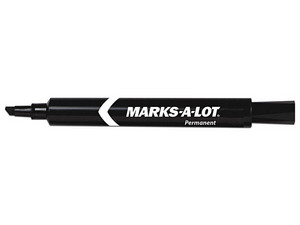Marcador Permanente Avery Marks-A-Lot, Caja con 12 Piezas, Color Negro.