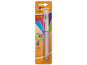 Bolígrafo de 4 Colores Bic 936171, Punto Mediano 1.0 mm. Multicolor.