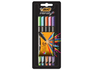 Plumones BIC Intensity Fashion, Paquete con 5 piezas multicolores.