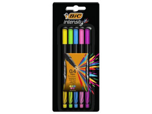 Plumones BIC Intensity Fashion, Paquete con 5 piezas multicolores.