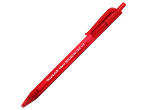 Bolígrafo Paper Mate Kilométrico de Punto Mediano, Color Rojo, (12 Piezas).
