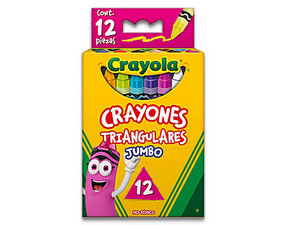 Crayones Crayola Triangulares con 12 piezas
