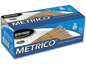 Lápices DIXON Métricos #2, Hexagonales, Caja con 100 Piezas.