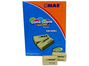 Goma Café MAE GM-40MJ, Tipo migajón, Paquete con 40 piezas.