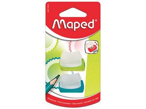 Sacapuntas plástico Maped Vivo X2 Blíster, Con depósito, 2 Piezas, Colores Varios.