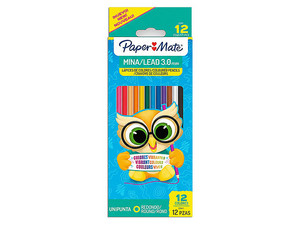 Caja de Colores PAPER MATE de 3.0 mm, Presentación 12x24, Pigmentos Brillantes.