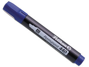 Marcador Permanente Pelikan, paquete con 10 Piezas. Color azul.