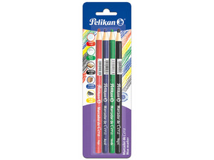 Marcador de Cera Pelikan 50800140, Tarjeta con 4 Marcadores.
