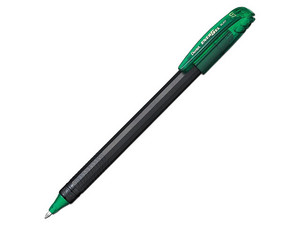 Bolígrafo Stick Pentel Energel, Punta de 0.7mm, Color Verde, Caja con 12 Piezas.