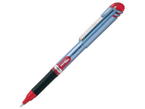 Bolígrafo Pentel EnerGel Tipo Stick Rojo, Punta 0.5 mm, Paquete con 12 Unidades.