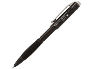 Lapicero Pentel Twist-Erase, Punta de 0.7mm, Color Negro.
