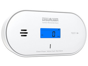 Detector de Monóxido de Carbono Dahua Wisualarm DHI-HY-GC30A, Autónomo, Mide Temperatura y Humedad, Batería de 10 Años, Pantalla Informativa, Alarma de 85 dB, Certificaciones TÜV, CE, UKCA.