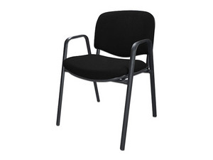 Silla Ergonómica Ergo 1626, con descansabrazos. Color Negro.