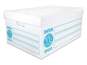 Caja Geo Archivo Plástica De Oficio Para Organización Documental.