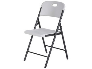 Silla Plegable Lifetime 83.9 cm 80683, de Plástico, Color Blanca.