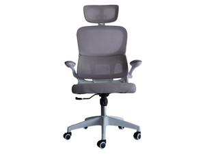 Silla MODAMOB Modelo Polar, Respaldo y Cabecera De Malla, Reposabrazos, Soporte Lumbar, Color Blanco.