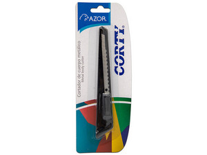 Cutter Azor Corty 3300, Metalico, Color Negro.

