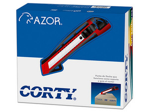 Cortador Corty 5025, Punta Flecha Grande, Caja con 25 Unidades.